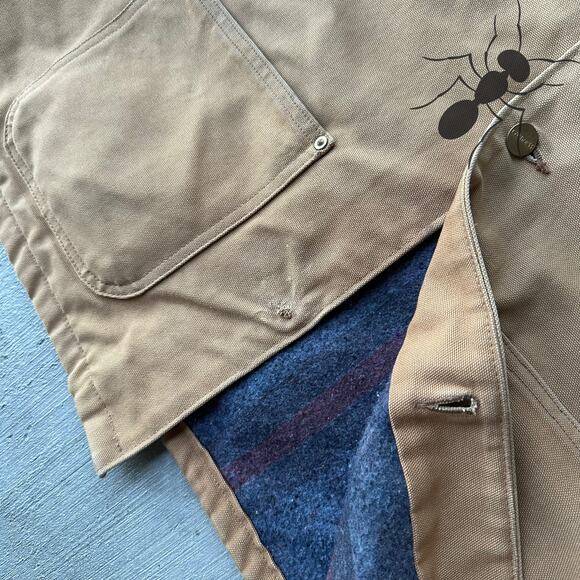 Vintage Y2K Carhartt brown chore work wear jacket - Picture 5 of 8